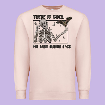 There It Goes My Last Flying Fck Premium Sweatshirt Designed By Maliassmallbusiness
