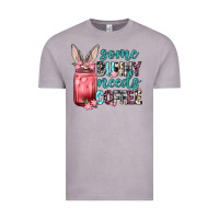 Some Bunny Needs Coffee Vintage Tee | Teevron