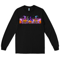 Black halloween witch gnomes libbey cup Long Sleeve Tee - BundleAndBundleShop