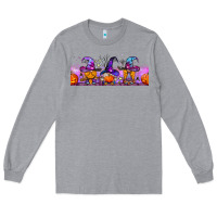 Heather Grey halloween witch gnomes libbey cup Long Sleeve Tee - BundleAndBundleShop