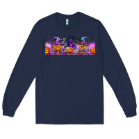 Navy halloween witch gnomes libbey cup Long Sleeve Tee - BundleAndBundleShop