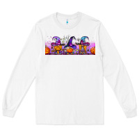 White halloween witch gnomes libbey cup Long Sleeve Tee - BundleAndBundleShop