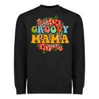 Black groovy mama Heavyweight Sweatshirt - Zillion Design Studio