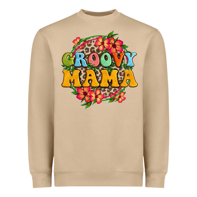 Groovy Mama Heavyweight Sweatshirt by Zillion Design Studio | Teevron