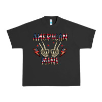 Pigment Black american mini Urban Heavy Tee - CowhideDigitalArt