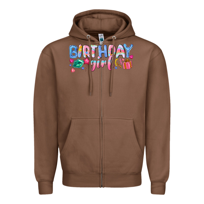 Birthday Girl Zipper Hoodie by NancyCooperArtShop | Teevron