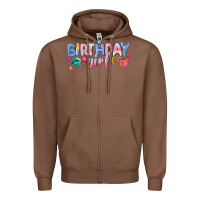 Chestnut birthday girl Zipper Hoodie - NancyCooperArtShop