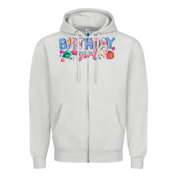 Dove Grey birthday girl Zipper Hoodie - NancyCooperArtShop