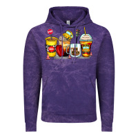 Cloud Purple bus driver coffee cups Vintage Hoodie - Zillion Design Studio