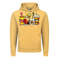 Vintage Mustard bus driver coffee cups Vintage Hoodie - Zillion Design Studio