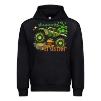 Black shamrock crusher Urban Hoodie - NancyCooperArtShop