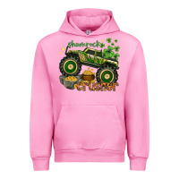Fuchsia Pink shamrock crusher Urban Hoodie - NancyCooperArtShop