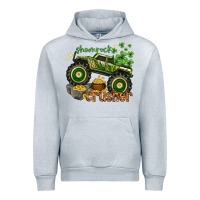 Heather Grey shamrock crusher Urban Hoodie - NancyCooperArtShop