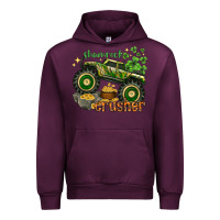 Mauve Wine shamrock crusher Urban Hoodie - NancyCooperArtShop