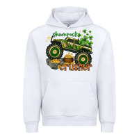 White shamrock crusher Urban Hoodie - NancyCooperArtShop
