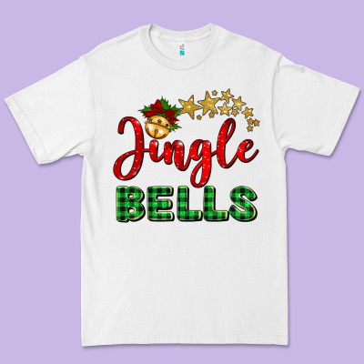 Christmas Jingle Bells Premium Tee Designed By Barkaloodesign
