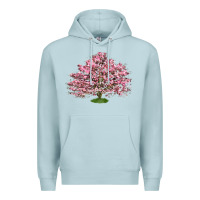 Blue Mist Flowering Dogwood Tree Premium Hoodie - LillyAllenDesigns