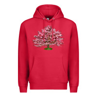 Cardinal Flowering Dogwood Tree Premium Hoodie - LillyAllenDesigns