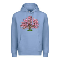 Colony Blue Flowering Dogwood Tree Premium Hoodie - LillyAllenDesigns