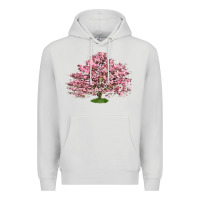 Dove Grey Flowering Dogwood Tree Premium Hoodie - LillyAllenDesigns