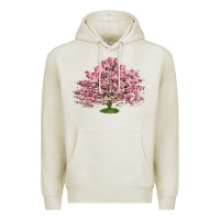 Oatmeal Heather Flowering Dogwood Tree Premium Hoodie - LillyAllenDesigns