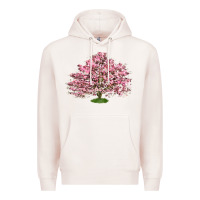Pale Pink Flowering Dogwood Tree Premium Hoodie - LillyAllenDesigns