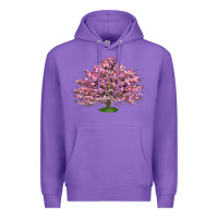 Purple Flowering Dogwood Tree Premium Hoodie - LillyAllenDesigns