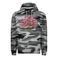 Slate Camo Flowering Dogwood Tree Premium Hoodie - LillyAllenDesigns