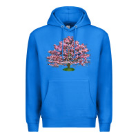 True Royal Flowering Dogwood Tree Premium Hoodie - LillyAllenDesigns