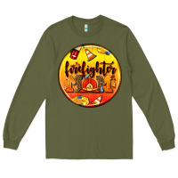 Army Green firefighter coasters Long Sleeve Tee - AdoDesignShop