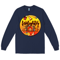 Navy firefighter coasters Long Sleeve Tee - AdoDesignShop