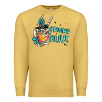 Antique Gold staying alive Premium Sweatshirt - MaliasSmallBusiness
