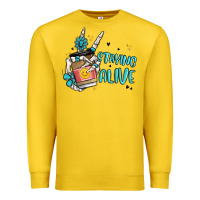 Lemon staying alive Premium Sweatshirt - MaliasSmallBusiness