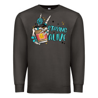 Smoke staying alive Premium Sweatshirt - MaliasSmallBusiness