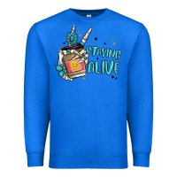 True Royal staying alive Premium Sweatshirt - MaliasSmallBusiness