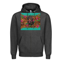 Charcoal Heather dachshund Zipper Hoodie - BarkalooDesign