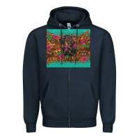 Navy dachshund Zipper Hoodie - BarkalooDesign