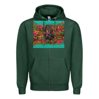 Sports Green dachshund Zipper Hoodie - BarkalooDesign