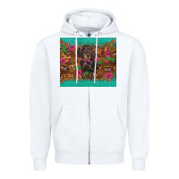 White dachshund Zipper Hoodie - BarkalooDesign