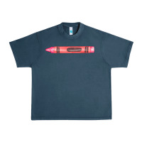 Midnight Navy pink crayon fa element Urban Heavy Tee - FaDigitalArtStudio