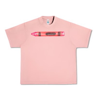 Salmon pink crayon fa element Urban Heavy Tee - FaDigitalArtStudio