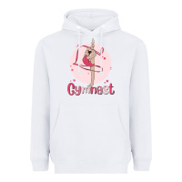 White gymnast Heavyweight Hoodie - MaliasSmallBusiness