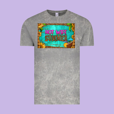 Hot Wife Summer Skinny Metal Can Holder Vintage Tee Designed By Hra Design Shop