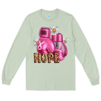 Matcha Breast Cancer Boxing Gloves Long Sleeve Tee - Artiststas
