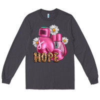 Smoke Breast Cancer Boxing Gloves Long Sleeve Tee - Artiststas
