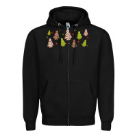 Black Christmas cakes Zipper Hoodie - Jasminsmagicworld