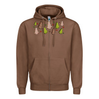 Chestnut Christmas cakes Zipper Hoodie - Jasminsmagicworld