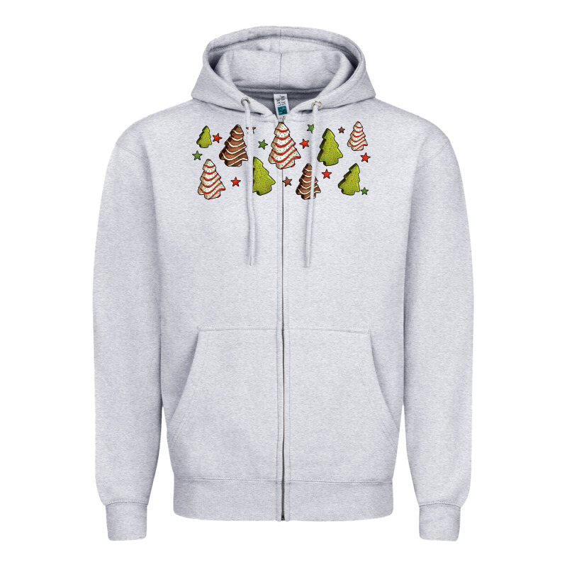 Christmas Cakes Zipper Hoodie by Jasminsmagicworld | Teevron