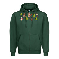 Sports Green Christmas cakes Zipper Hoodie - Jasminsmagicworld