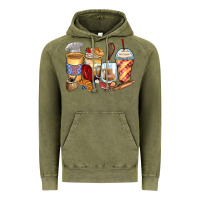 Vintage Olive bakery coffee cups Vintage Hoodie - Zillion Design Studio